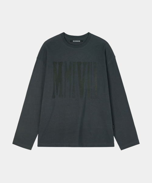 MAISON MINED(メゾンミネド)の「MMXVIII LONG SLEEVE CHARCOAL(Tシャツ/カットソー・メンズ・その他・SMALL/MEDIUM/LARGE)」の6枚目の写真