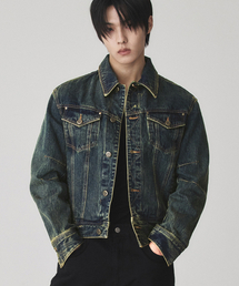 WESLEYHYUSTON（ウェズリーユーストン）の「Mclaury western denim jacket brown blue（デニムジャケット）」