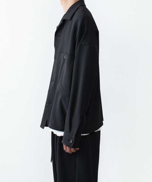 ATTACHMENT(アタッチメント)の「【 LIMITED 】ポリエステル ライト トロピカル オーバーサイズ シャツブルゾン / PE LIGHT TROPICAL OVERSIZED SHIRT BLOUSON(ブルゾン・メンズ・グレー/ライトブルー/ブラック・4/3/2/1)」の9枚目の写真