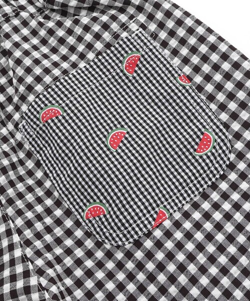 SLAP SLIP(スラップスリップ)の「【マリンシリーズ】ストライプ&チェック前後切り替え5分丈パンツ(その他パンツ・キッズ・ブルー系その他/ブラック系その他・120cm/110cm/100cm/80cm/90cm/130cm)」の11枚目の写真