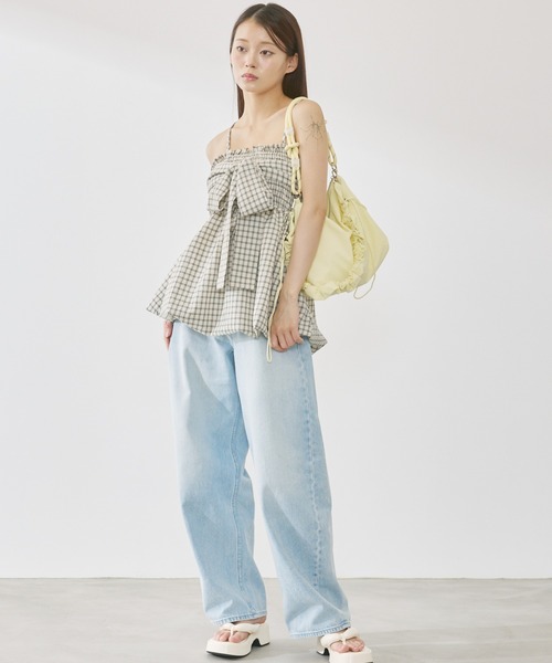 P.V.T(ピーブイティー)の「ロープハンドルショルダーバッグ(ショルダーバッグ・レディース・LT.Gray/PINK/White/Yellow/Black・F)」の21枚目の写真