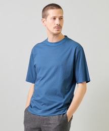 マルチファンクションジャガードTシャツ＜ストレッチ・速乾・イージーケア・ハンドウォッシャブル・UVカット・抗菌・防臭＞
