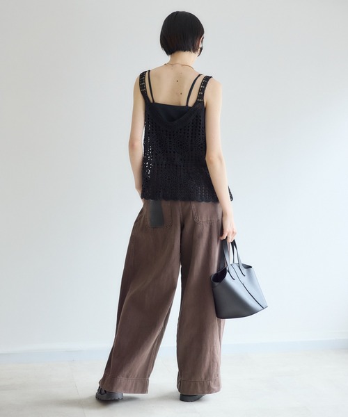 Paradise Picnic(パラダイスピクニック)の「TORANOI. カーブカラーデニムパンツ(デニムパンツ・レディース・カーキ/ブラウン・SMALL/MEDIUM)」の9枚目の写真