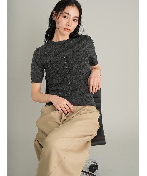 Mila Owen（ミラオーウェン）の「カーヴィワイドタックパンツ（その他パンツ・レディース・ベージュ/アイボリー/チャコールグレー/モカ・1/0/00）」の15枚目の写真