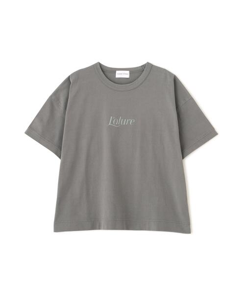 human woman(ヒューマンウーマン)の「◆プリントロゴTシャツ(Tシャツ/カットソー・レディース・ホワイト/ブルー/グレー・MEDIUM)」の4枚目の写真