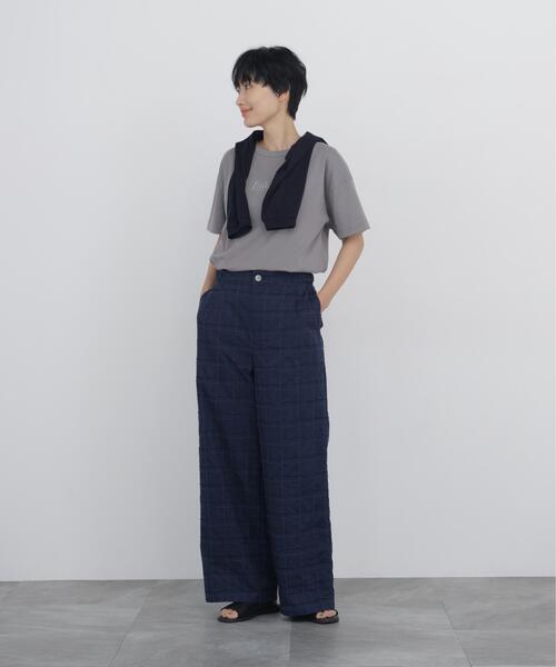 human woman(ヒューマンウーマン)の「◆プリントロゴTシャツ(Tシャツ/カットソー・レディース・ホワイト/ブルー/グレー・MEDIUM)」の8枚目の写真