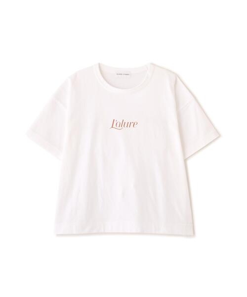 human woman(ヒューマンウーマン)の「◆プリントロゴTシャツ(Tシャツ/カットソー・レディース・ホワイト/ブルー/グレー・MEDIUM)」の10枚目の写真