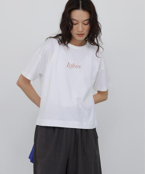 human woman(ヒューマンウーマン)の「◆プリントロゴTシャツ(Tシャツ/カットソー・レディース・ホワイト/ブルー/グレー・MEDIUM)」の11枚目の写真