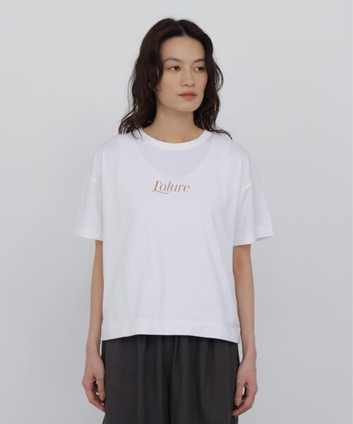 human woman(ヒューマンウーマン)の「◆プリントロゴTシャツ(Tシャツ/カットソー・レディース・ホワイト/ブルー/グレー・MEDIUM)」の14枚目の写真