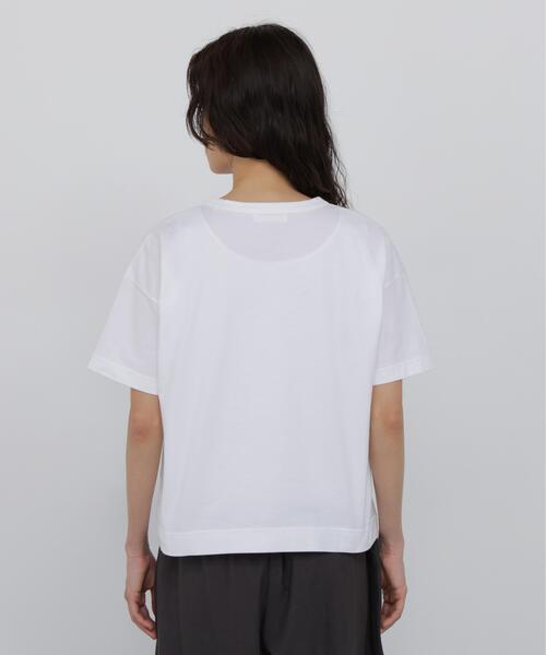 human woman(ヒューマンウーマン)の「◆プリントロゴTシャツ(Tシャツ/カットソー・レディース・ホワイト/ブルー/グレー・MEDIUM)」の16枚目の写真