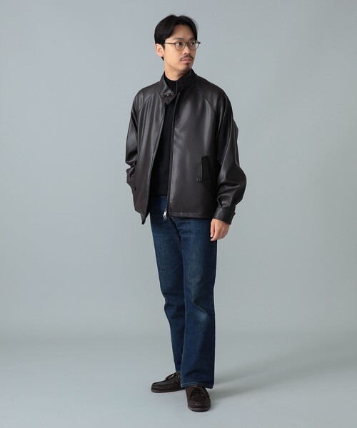 BEAMS F(ビームスエフ)の「【別注】BARACUTA / G4 フェイクレザー ショート ブルゾン(ブルゾン・メンズ・ダークブラウン・38/42/40)」の5枚目の写真