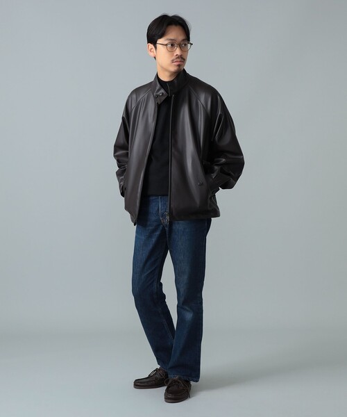 BEAMS F(ビームスエフ)の「【別注】BARACUTA / G4 フェイクレザー ショート ブルゾン(ブルゾン・メンズ・ダークブラウン・38/42/40)」の6枚目の写真
