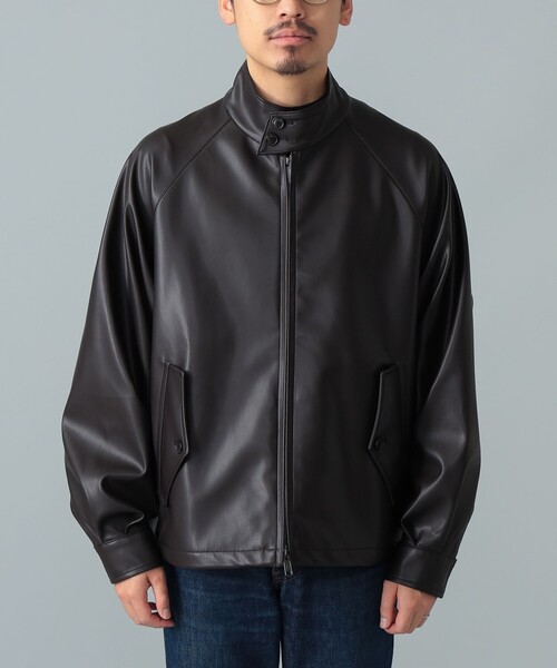 BEAMS F(ビームスエフ)の「【別注】BARACUTA / G4 フェイクレザー ショート ブルゾン(ブルゾン・メンズ・ダークブラウン・38/42/40)」の7枚目の写真