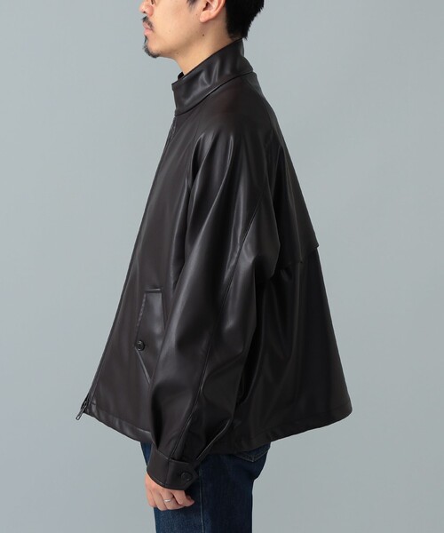 BEAMS F(ビームスエフ)の「【別注】BARACUTA / G4 フェイクレザー ショート ブルゾン(ブルゾン・メンズ・ダークブラウン・38/42/40)」の8枚目の写真