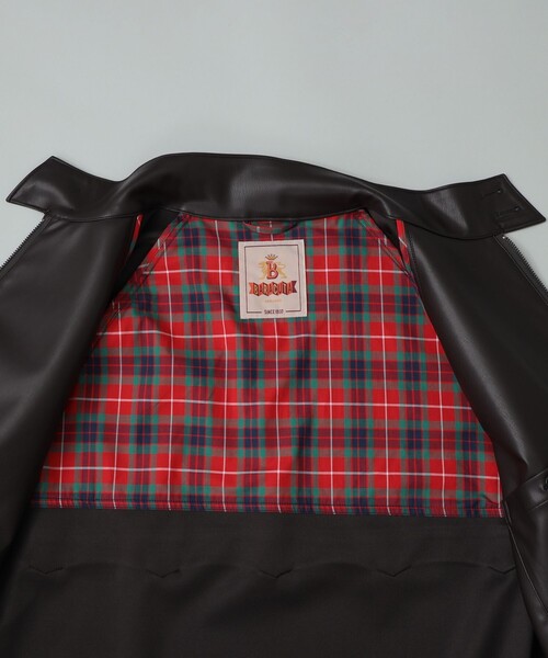 BEAMS F(ビームスエフ)の「【別注】BARACUTA / G4 フェイクレザー ショート ブルゾン(ブルゾン・メンズ・ダークブラウン・38/42/40)」の10枚目の写真