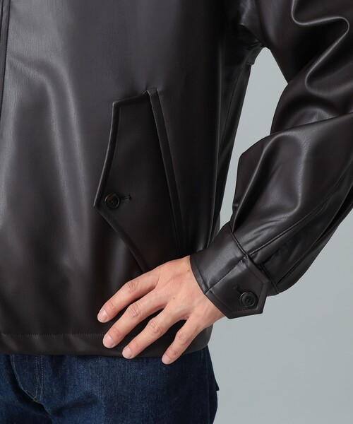 BEAMS F(ビームスエフ)の「【別注】BARACUTA / G4 フェイクレザー ショート ブルゾン(ブルゾン・メンズ・ダークブラウン・38/42/40)」の14枚目の写真