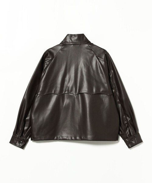 BEAMS F(ビームスエフ)の「【別注】BARACUTA / G4 フェイクレザー ショート ブルゾン(ブルゾン・メンズ・ダークブラウン・38/42/40)」の21枚目の写真