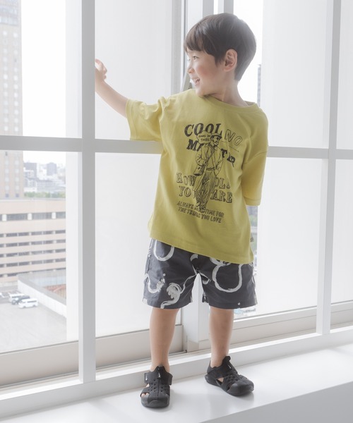 MAKE YOUR DAY(メイクユアデイ)の「うにょうにょ総柄4分丈パンツ(その他パンツ・キッズ・ベージュ/チャコールグレー・80/90/100/120/140/130/110)」の14枚目の写真
