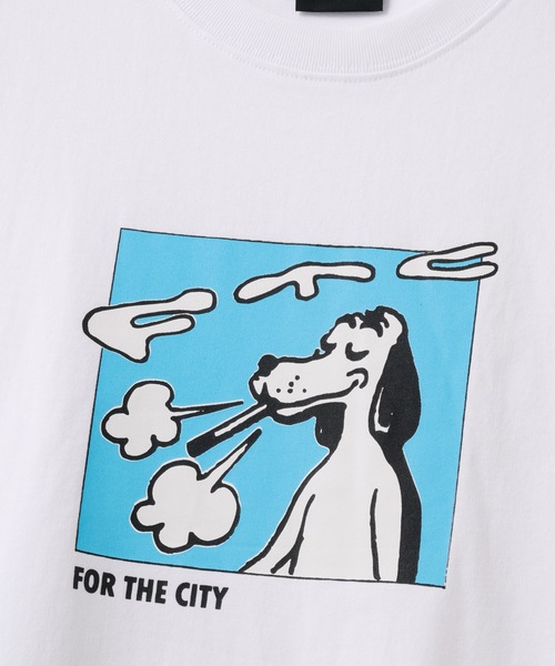 FTC（エフティーシー）の「SMOKING DOG TEE（Tシャツ/カットソー・メンズ・イエロー系その他/ブラック/ホワイト・MEDIUM/LARGE/X-LARGE/SMALL）」の4枚目の写真