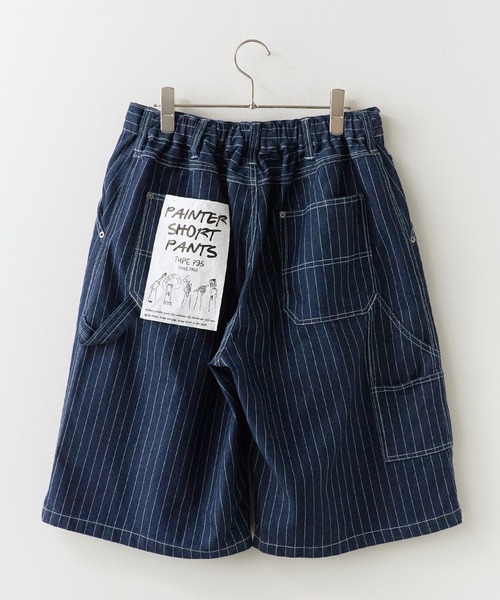ROOPTOKYO(ループトウキョウ)の「ペインターショーツ ペインターパンツ ピンストライプ ショートパンツ 2026年 夏 夏服(デニムパンツ・メンズ・ブラック/ブルー/ブラック系/ブルー系・S/M/L)」の21枚目の写真