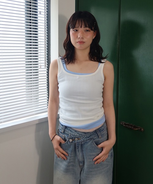 SELAN（セラン）の「【ユニセックス】ゼブラ柄革パッチクロスウエストデニムパンツ/ワイドストレート（デニムパンツ・メンズ・ブラック/ブルー・LARGE/MEDIUM/SMALL）」の22枚目の写真