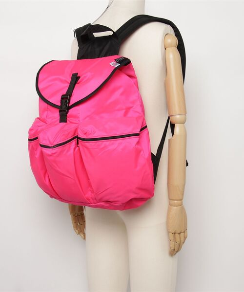 MELO(メロ)の「【MELO】メロ/3POCKET BACK PACK(Lサイズ) MADE IN USA(New York)(バックパック/リュック・メンズ・カモフラージュ/ピンク・FREE)」の6枚目の写真