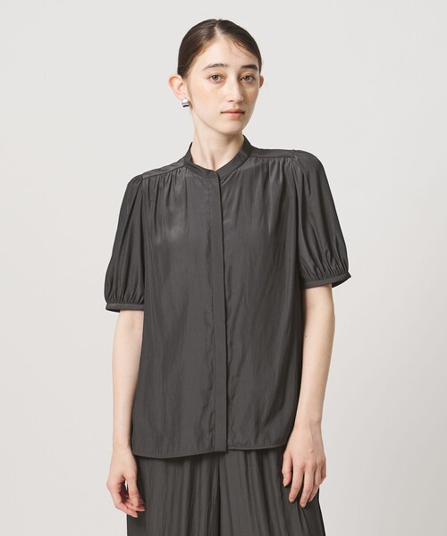 UNITED ARROWS(ユナイテッドアローズ)の「Spiree ショートスリーブ ブラウス(シャツ/ブラウス・レディース・ダークグレー/その他7/その他9/その他1/モカ・FREE)」の8枚目の写真
