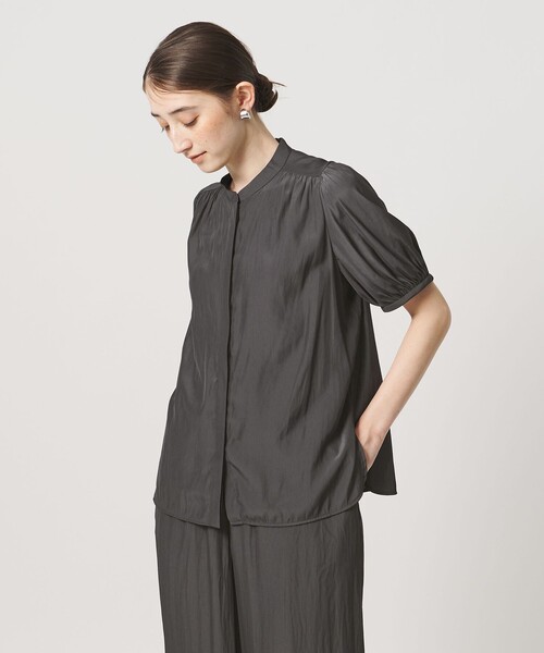 UNITED ARROWS(ユナイテッドアローズ)の「Spiree ショートスリーブ ブラウス(シャツ/ブラウス・レディース・ダークグレー/その他7/その他9/その他1/モカ・FREE)」の9枚目の写真