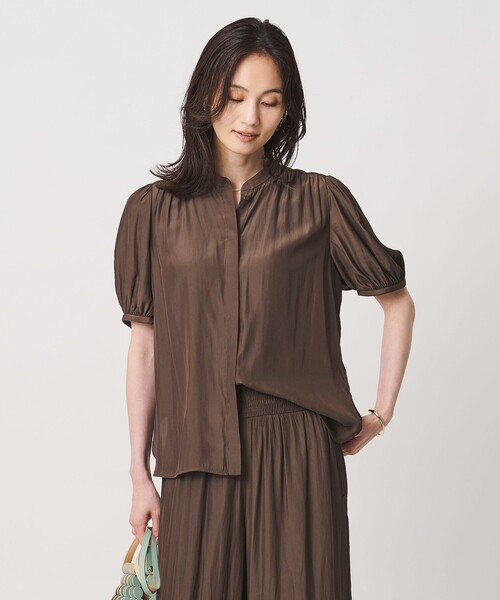 UNITED ARROWS(ユナイテッドアローズ)の「Spiree ショートスリーブ ブラウス(シャツ/ブラウス・レディース・ダークグレー/その他7/その他9/その他1/モカ・FREE)」の12枚目の写真
