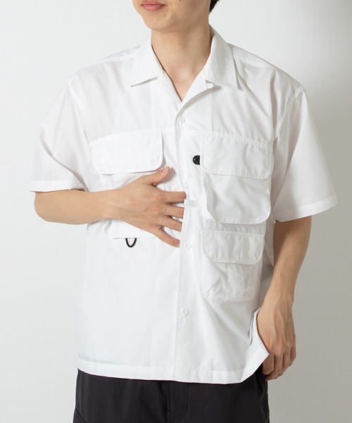DAIWA PIER39(ダイワピア39)の「TECH MULTI TOOL POCKET SHIRT S BE-86026(シャツ/ブラウス・メンズ・ホワイト/ブラック・MEDIUM/SMALL)」の2枚目の写真