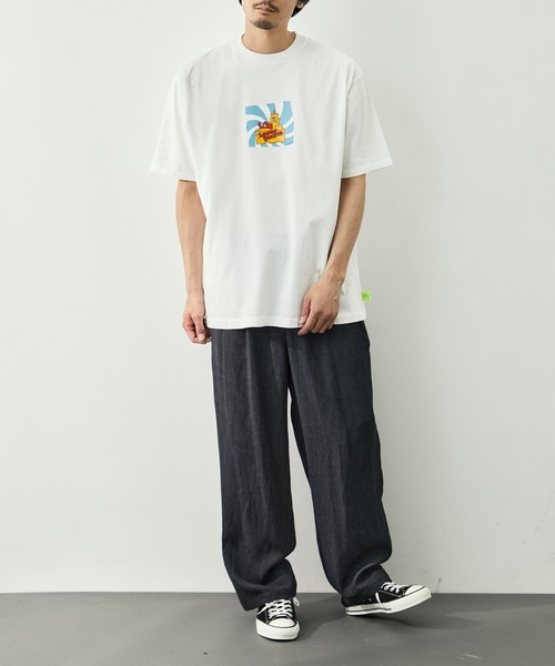 LOOSE JOINTS(ルーズジョインツ)の「【LOOSE JOINTS/ルーズジョインツ】DEADKEBAB - CHEESE S/S TEE(Tシャツ/カットソー・メンズ・ブラック/ホワイト・XL/L)」の5枚目の写真