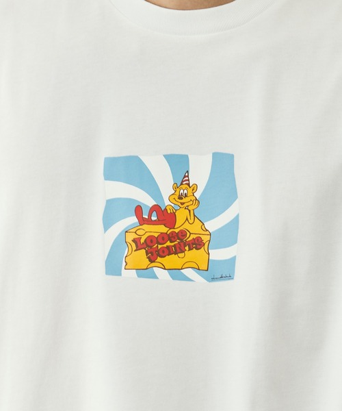 LOOSE JOINTS(ルーズジョインツ)の「【LOOSE JOINTS/ルーズジョインツ】DEADKEBAB - CHEESE S/S TEE(Tシャツ/カットソー・メンズ・ブラック/ホワイト・XL/L)」の6枚目の写真