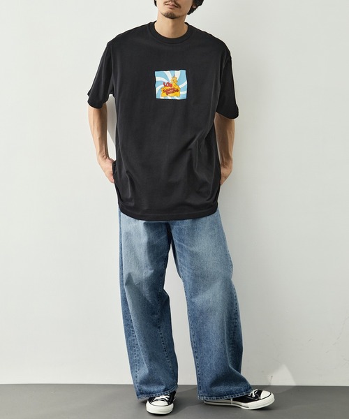 LOOSE JOINTS(ルーズジョインツ)の「【LOOSE JOINTS/ルーズジョインツ】DEADKEBAB - CHEESE S/S TEE(Tシャツ/カットソー・メンズ・ブラック/ホワイト・XL/L)」の3枚目の写真