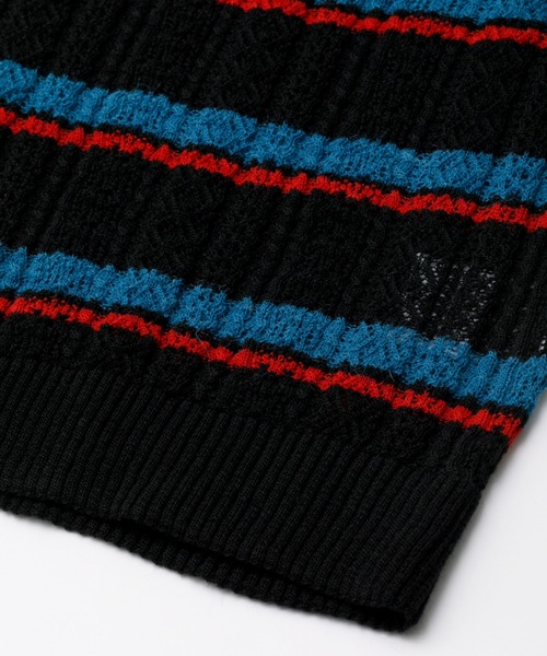 beautiful people(ビューティフルピープル)の「kids striped lace knit polo pullover(ニット/セーター・レディース・アイボリー/ブラック・34/38)」の10枚目の写真