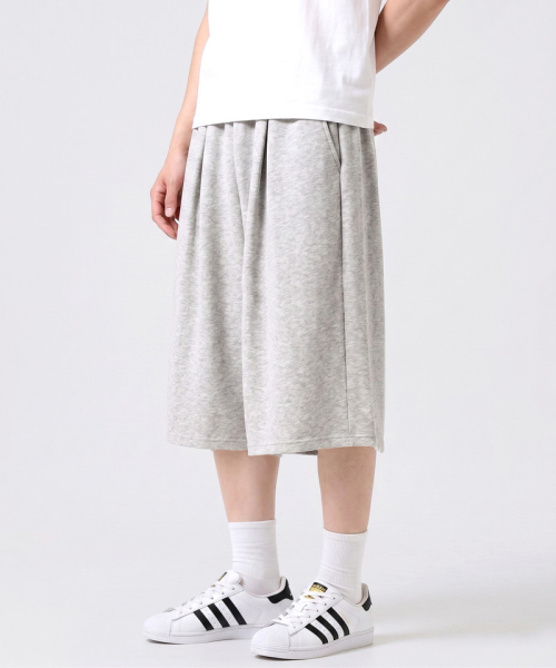 UNDEROFF（アンダーオフ）の「バルーンクーブサイドタックバミューダパンツメランジ（その他パンツ・レディース・ヘザーグレー・LARGE/MEDIUM）」の2枚目の写真