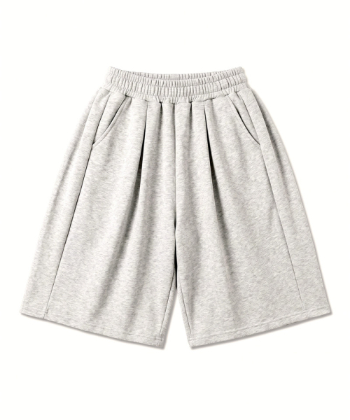 UNDEROFF（アンダーオフ）の「バルーンクーブサイドタックバミューダパンツメランジ（その他パンツ・レディース・ヘザーグレー・LARGE/MEDIUM）」の4枚目の写真