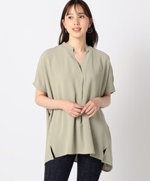 ONOFF兼用 スキッパーブラウス