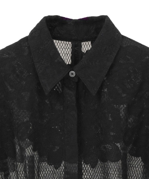 CLANE(クラネ)の「【CLANE】FLOWER LACE WAIST SHAPE TOPS(シャツ/ブラウス・レディース・ブラウン/ブラック/ホワイト・1)」の11枚目の写真