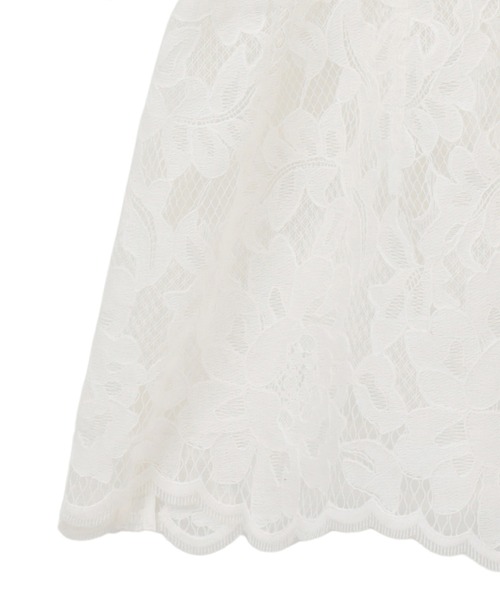 CLANE(クラネ)の「【CLANE】FLOWER LACE WAIST SHAPE TOPS(シャツ/ブラウス・レディース・ブラウン/ブラック/ホワイト・1)」の7枚目の写真