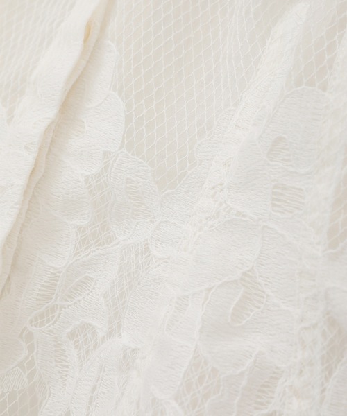 CLANE(クラネ)の「【CLANE】FLOWER LACE WAIST SHAPE TOPS(シャツ/ブラウス・レディース・ブラウン/ブラック/ホワイト・1)」の9枚目の写真