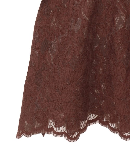 CLANE(クラネ)の「【CLANE】FLOWER LACE WAIST SHAPE TOPS(シャツ/ブラウス・レディース・ブラウン/ブラック/ホワイト・1)」の19枚目の写真