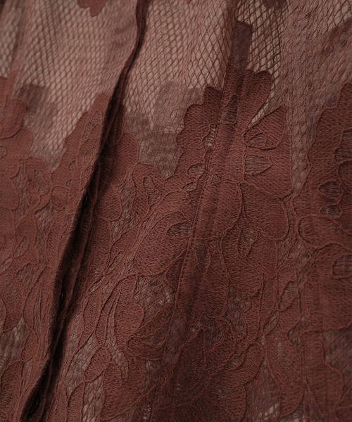 CLANE(クラネ)の「【CLANE】FLOWER LACE WAIST SHAPE TOPS(シャツ/ブラウス・レディース・ブラウン/ブラック/ホワイト・1)」の21枚目の写真