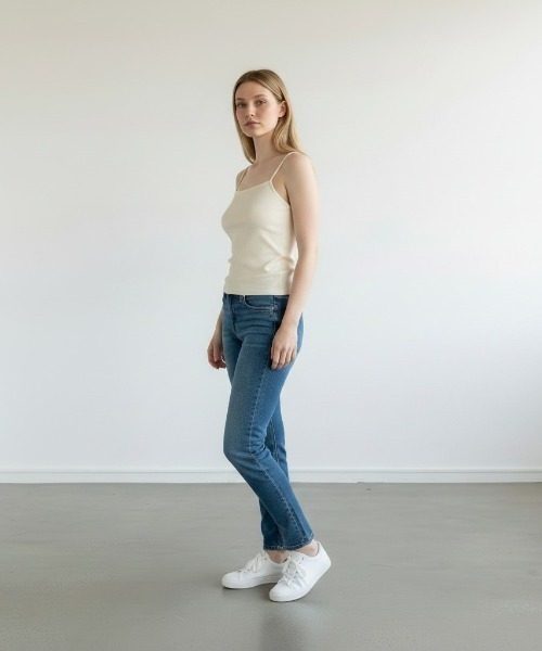 MILLER(ミラー)の「R.P.miller/ Prib Cap Cami (SOLID) / RM241-2146 秋服 冬服(キャミソール・レディース・ブラック/アイボリー・FREE)」の8枚目の写真