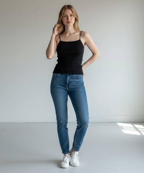 MILLER(ミラー)の「R.P.miller/ Prib Cap Cami (SOLID) / RM241-2146 秋服 冬服(キャミソール・レディース・ブラック/アイボリー・FREE)」の11枚目の写真