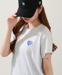ワンポイント刺繍 コンパクトシルエットTシャツ 半袖