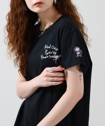 ワンポイント刺繍 コンパクトシルエットTシャツ 半袖