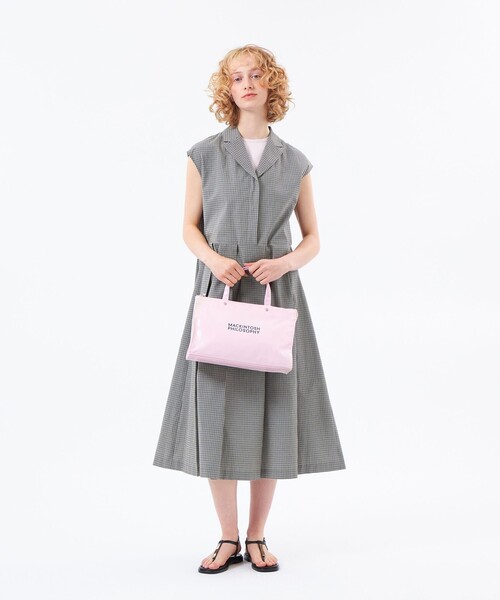 MACKINTOSH PHILOSOPHY(マッキントッシュ フィロソフィー)の「エアリーサッカーワンピース(ワンピース・レディース・ベージュ/ブラック・38/36)」の10枚目の写真