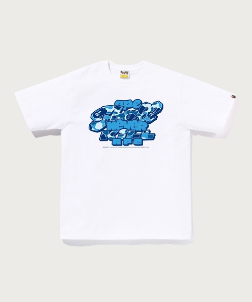 A BATHING APE（アベイシングエイプ）の「ABC CAMO TOON ASNKA TEE（Tシャツ/カットソー・メンズ・ホワイト×グリーン/ホワイト×ブルー/ホワイト×ピンク・MEDIUM/SMALL/LARGE/X-LARGE/XX-LARGE）」の3枚目の写真