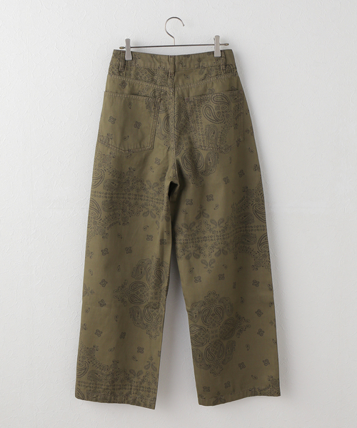 Spick & Span(スピックアンドスパン)の「《一部店舗+WEB限定》BERENICE. / べレニス 柄パンツ(チノパンツ・レディース・カーキ・34/36)」の14枚目の写真
