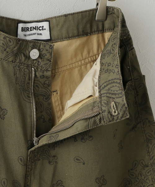 Spick & Span(スピックアンドスパン)の「《一部店舗+WEB限定》BERENICE. / べレニス 柄パンツ(チノパンツ・レディース・カーキ・34/36)」の9枚目の写真